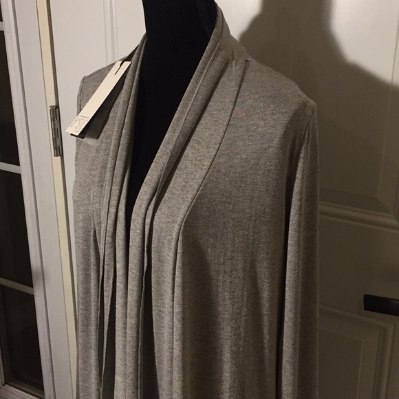 Ladies Basic By Yest Yessica Grey Melange Cardigan Sweater 80474B Size 14 - Picture 2 of 15